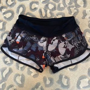 Lululemon butterfly speed up short sz 2